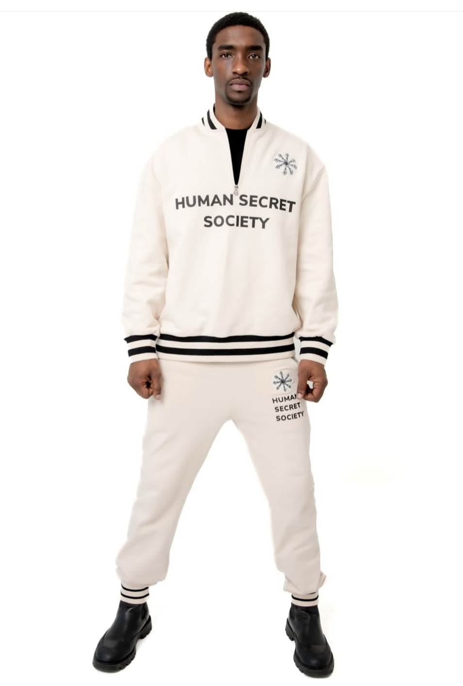 HUMAN HALF ZIPPER VARSITY
