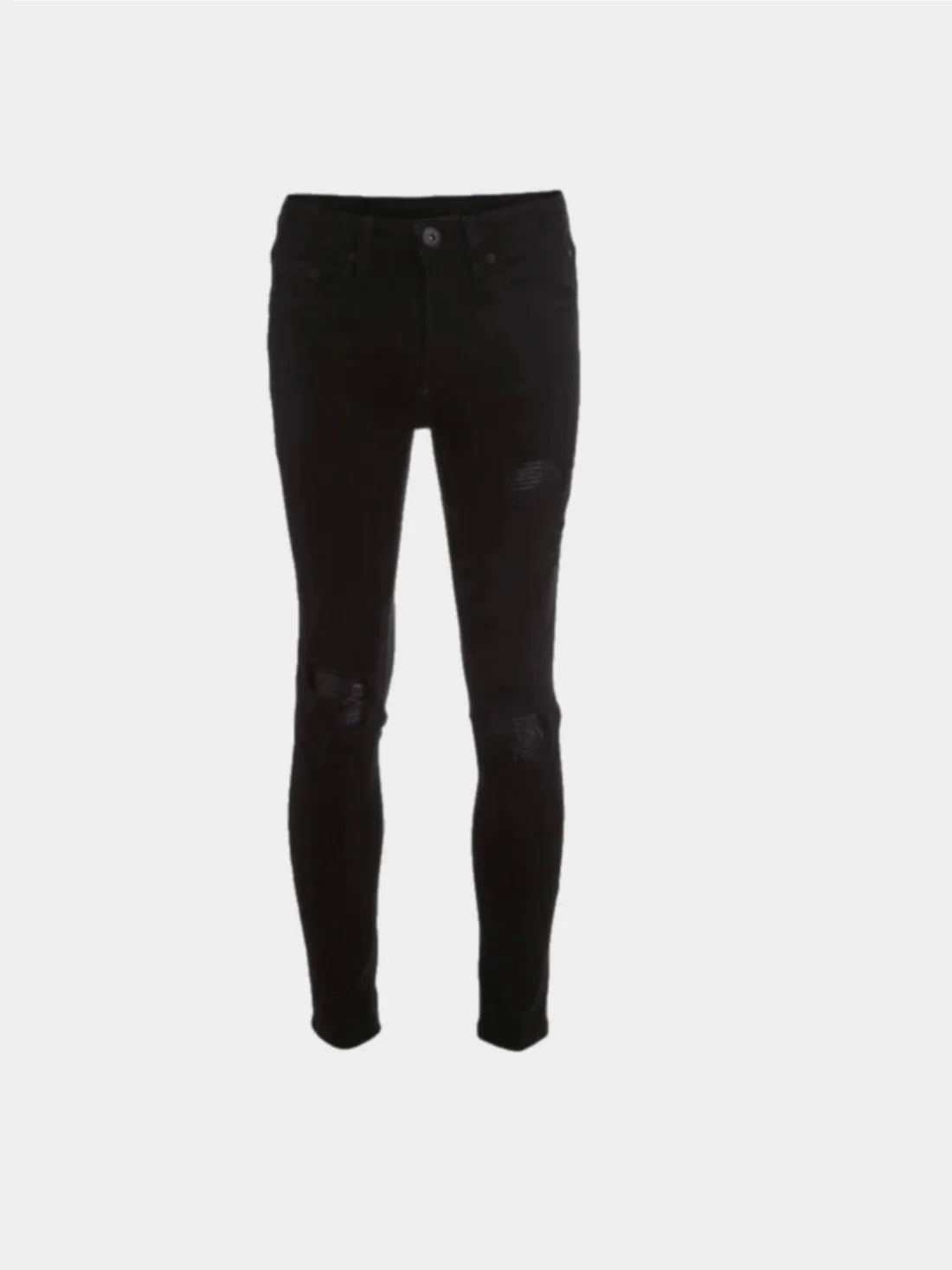SKINNY VEGAN PATCH BLK JEAN