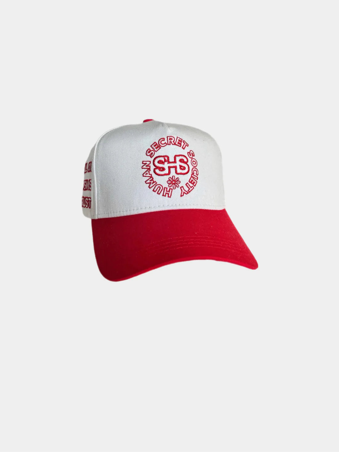 HUMAN RED WHITE HAT