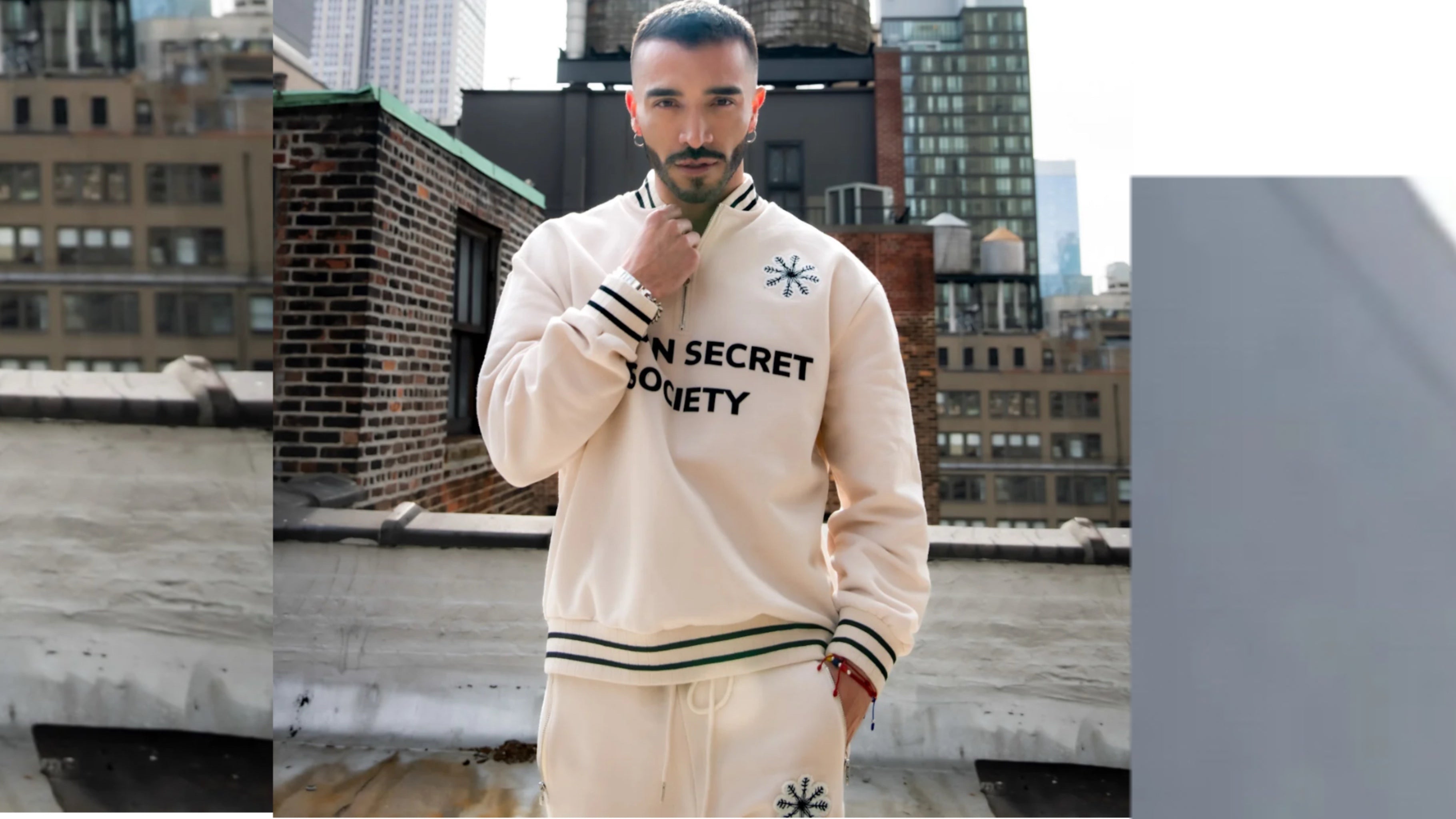 HUMAN HALF ZIPPER VARSITY